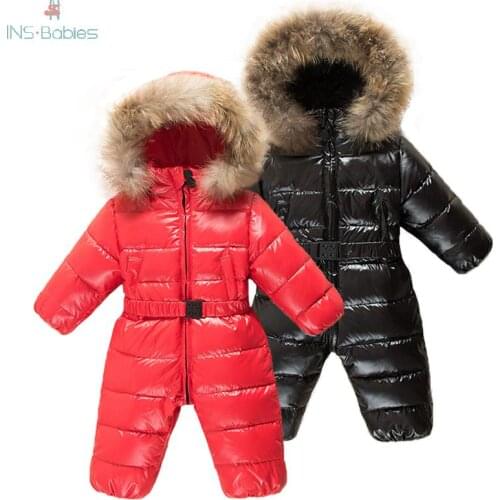 2020 Infant Girl Winter Clothing Newborn Baby Outwear Climbing Rompers Boys Winter Coat Outerwear Fashion Hooded Parkas Snowsuit