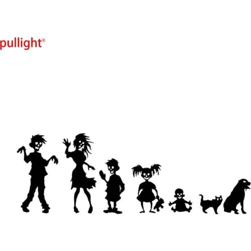 30.4*10.5CM Zombie Family Friendly Car Stickers Funny Vinyl Decals Covering The Body