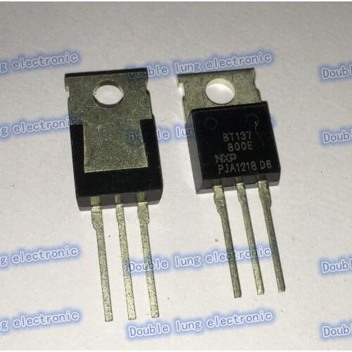50PCS/LOT BT137-800E BT137 TRIAC SENS GATE 800V 8A TO220AB