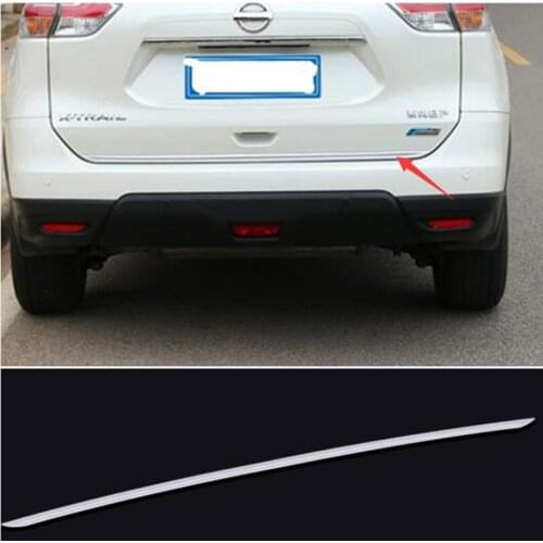 For Nissan x trail Accessories Door Sticker Stainless Steel Tail Door Trim for x-trail t32 Car-Styling 2014 2015 2016 2017 2018