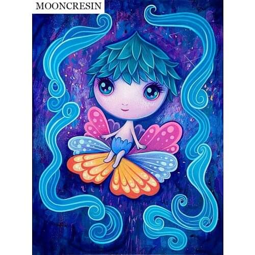 DIY 5D Diamonds Embroidery Needlework Cartoon Round Diamond Painting Cross Stitch Kits Diamond Mosaic Home Decoration Child Gift