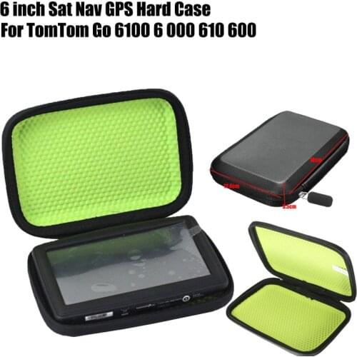6 inch Car Waterproof GPS Hard Carrying Case Cover Sat Nav GPS Navigator Protective Holder For TomTom Go 6100 6 000 610 600