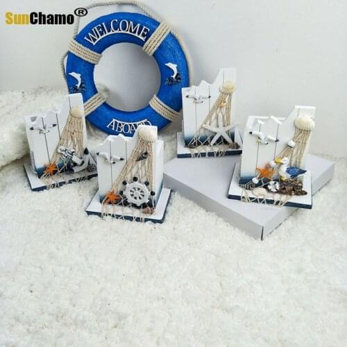 Wood Pen Container Pencil Holder For Desk Decoration Mediterranean Style Decor Office Desk Decoration Item