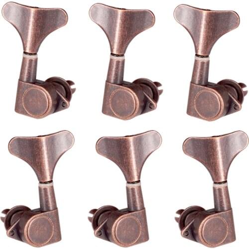 Acoustic Electric Guitar Parts Zinc Alloy Seal Closed Design 3L3R Red Bronze
