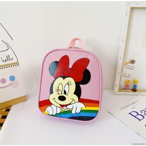 New Micky Childrens bag School Cute Bag Kawaii Minnie Pink Backpack Cartoon Anime kids Backpack Kindergarte Bag for Boys Girls