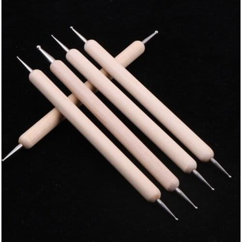 Double Headed Sphere Sculpting Tool Polymer Clay Modelling Ball Tools Manicure Tool Plasticine Pottery Ceramics