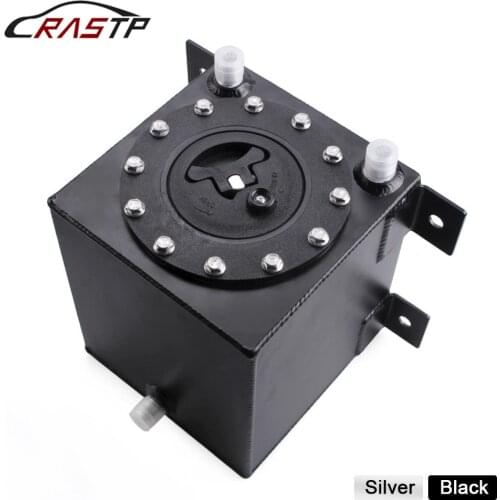 RASTP-1Gallon 4L Aluminum Race Drift Fuel Cell Tank Fuel Surge Tank Without Level Sender RS-OCC046
