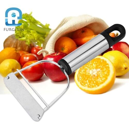 FURGERIN Zester Peepler potato peeler Vegetable Stainless Steel Zester Apple Peelers the goods for kitchen tools gadgets Silver