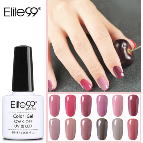 Elite99 10ml Nude Color Series Nail Gel Polish For Manicure Enamel Lacquer Soak Off Gel Polish Long Lasting UV Gel Varnish Nails