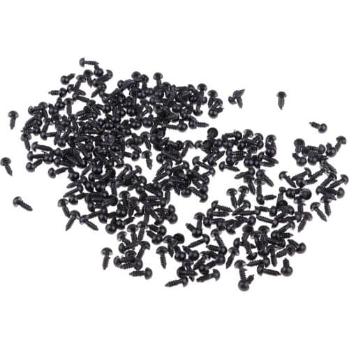 300 Pieces 6/8/10/12mm Plastic Safety Eyes For Teddy Bear Animal Puppet Toys Crafts Doll DIY Making Accessories