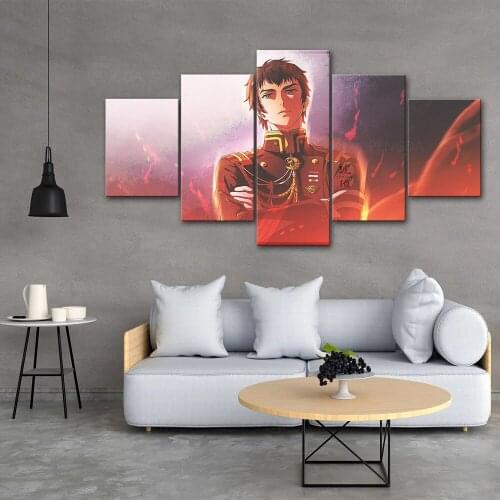 Hd Prints Seraph of the End Picture Wall Artwork Modular Anime Painting Poster Canvas 5 Panel Living Room Home Decoration Framed