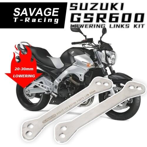 2006-2016 Rear Suspension Lowering Links Kit For SUZUKI GSR 600 GSR 400 GSX1300 B-KING 2015 Motorcycle Accessories Adjustable