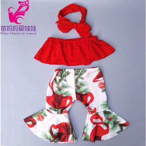 Doll clothes for 17 inch born baby dolls clothes Bell Bottom Trousers for 18" girl doll clothes toys wear kids best gift