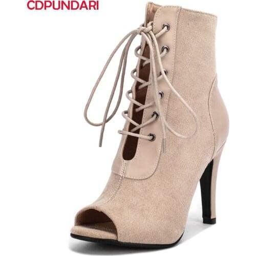 Fashion Peep Toe Flock Super High Heels Sandals Women Summer Casual Party Shoes Super Size Sandales Femmes 2021 Sandalias Mujer