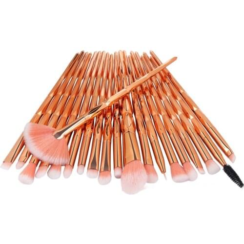 MAANGE New 20pcs Diamond Makeup Brushes Set Foundation Brush Comestic Make Up Tools