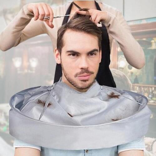 Shaving Umbrella Cape Self Adhesive Fastener Waterproof Hair Cutting Accessories Haircut Hairdressing Umbrella Cape