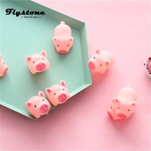 New Cute Dog Toys Rubber Pig Pet Toys Baby Play Pig Squeeze Sound Squeaky Bathing Toy for Baby Bath Toys Childrens Gifts