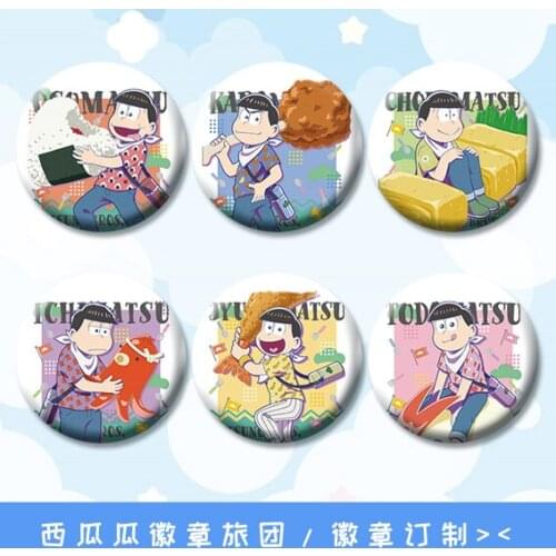 Osomatsu San Six Brothers Matsuno Karamatsu Matsuno Choromatsu 58mm Badges