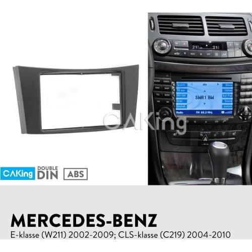 Fascia Radio Panel for MERCEDES BENZ E klasse (W211) 2002-2009; CLS klasse (C219) 2004-2010 Dash Kit Facia Plate Adapter Bezel