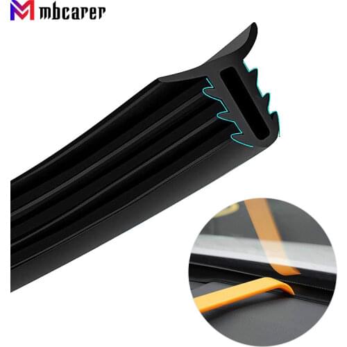 Rubber 1.6m Car Soundproof Dustproof Sealing Strip For Ford Focus 2 3 VW Passat B6 B5 B7 T4 Skoda Rapid Fabia Octavia A5 A7