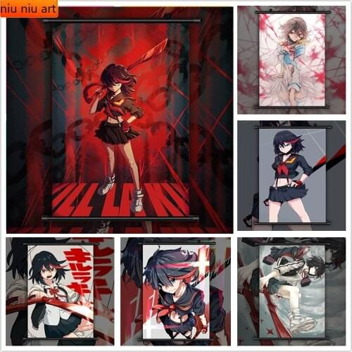 Kill La Kill Matoi Ryuuko Anime Manga Canvas Painting Prints Room Decoration Pictures Living Home Decoration