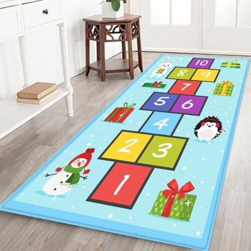 Modern Living Room Game Carpet Cute Cartoon Pink Numbers Children Play Soft Carpet Home Custom Bedroom Decorative Carpet