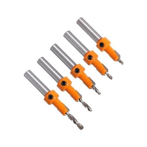 1pcs 8mm Shank HSS Woodworking Countersink Router Bit Set Screw Extractor Remon Demolition for Wood Milling Cutter
