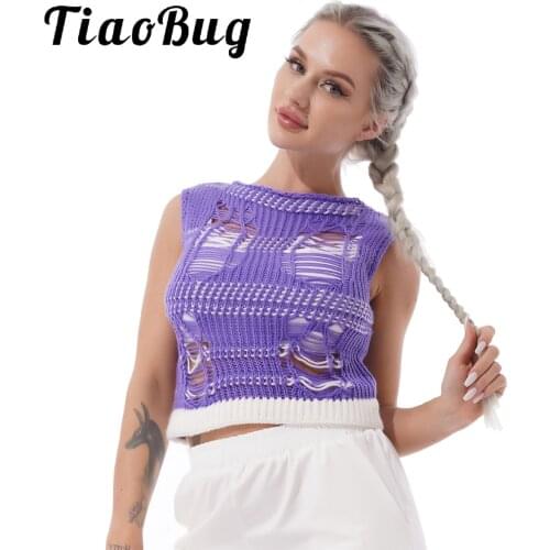 Y2K Harajuku Gothic Tank Top Knitwear E-girl Aesthetic Sleeveless Cropped Tee Punk Style Vest Women Summer knitted Sexy Crop Top