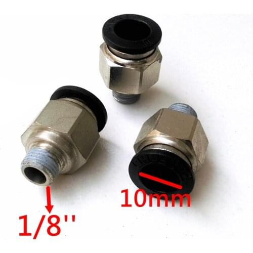 20pcs/lot 10mm Tube 1/8'' Thread Pneumatic Fitting Quick joint connector PC10-1