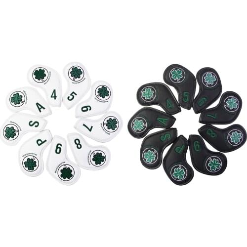 9 Pieces Embroidery Number Golf Iron Head Covers Iron Headovers Wedges Covers 4-9 ASP
