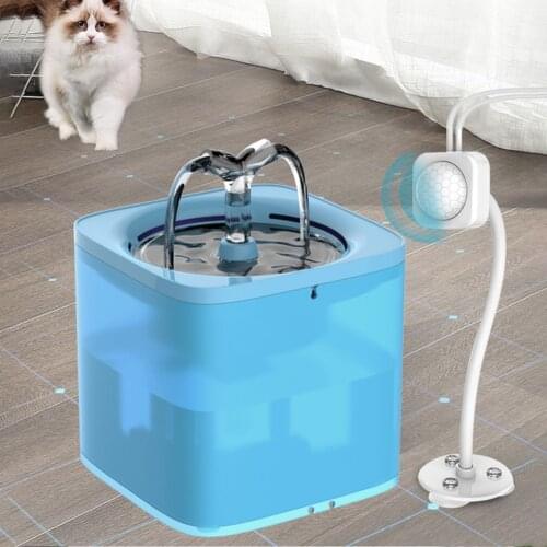 Automatic Cat Dog Drinking Water Feeder Bowl Fountain Filter Dispenser Transparent USB Electric Smart Induction Water Cycle