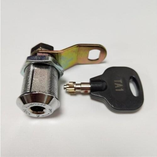RayLock solid brass key on and off arrow security cam lock 27mm game machine cabinet door cylinder lock
