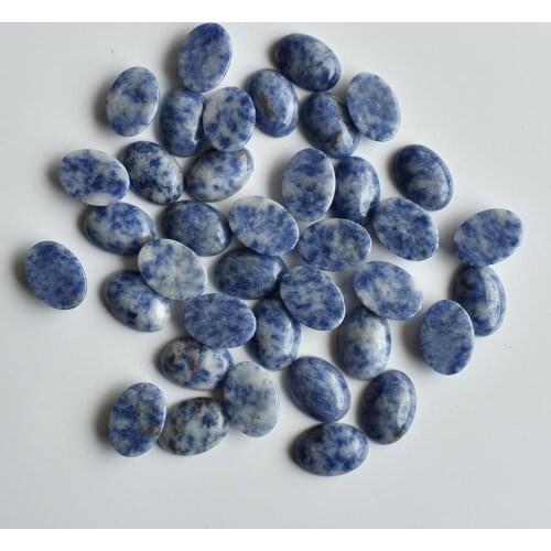 2020 Fashion high quality natural sodalite stone Oval CAB CABOCHON 13x18mm beads for jewelry accessories wholesale 50pcs/lot