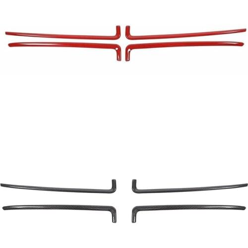 For Dodge Charger 2015 2016 2017 2018 2019 2020 Front Grille Inserts Decorative Trim Cover, ABS