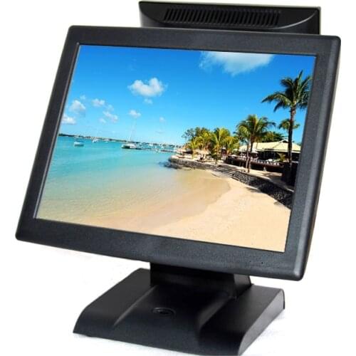 EPOS pc point of sale computer touch 15" cash register dual screen pos terminal high quality pos hardware