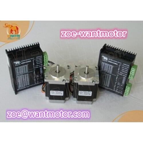Power Kit! 2axis CNC Wantai Nema23 Stepper Motor Single Shaft 57BYGH115-003 425oz-in+Driver 4.2A 50V 125Micro Mill Plastic