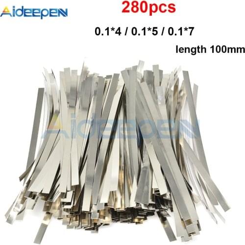 280pcs Nickel plated steel strip Nickel Plate Strap Strip Sheets for 18650 battery spot welding machine Welder /Spot welder