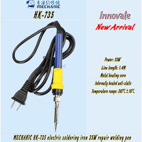 MECHANIC HK-735 Electric Soldering Iron 35W Internal Heating Type Anti-Static Welding Pen Electronic Repair Welding Tool