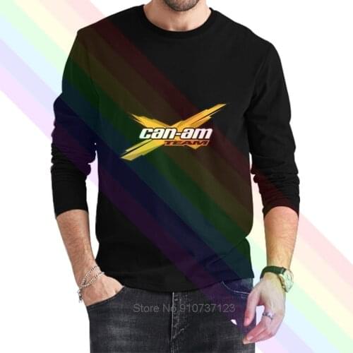 Can Am Team Logo Brp Logo Classic Black T-Shirt 2021 Newest Summer Mens Long Sleeve Popular Tees Shirt Tops Novel Unisex