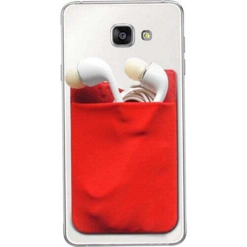 2019 New Adhesive Pocket On Cell Phone ID Credit Card Holder Elastic Card Holder Brand Lycra Card Case Wallet #S