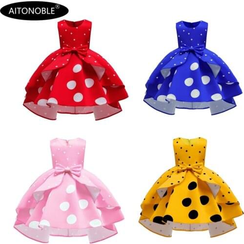 Aitonoble New Costume Christmas Dress Girls Dress Children Skirt Cosplay Christmas Dress For Girls With a Gift Bag
