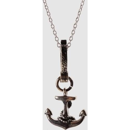Amorita boutique silver925 antique finish boat anchor Necklaces