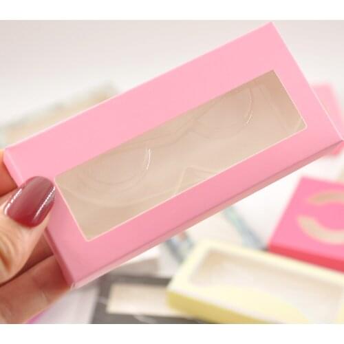 Eyelash boxes Makeup Wholesale paper eyelash packaging box lash packaging boxes custom logo for 25mm mink eyelashes case bulk