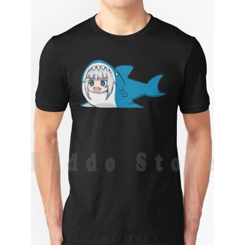 Gawr Gura Cute Shark T Shirt Cotton Men Diy Print Cool Tee Hololive Vtuber Anime Hololive Hololive Hololive Inugami Korone
