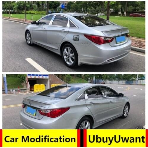 For Hyundai Sonata roof Spoiler ABS Material Car Rear Wing Spoiler For Hyundai Sonata roof Spoiler 2011 2012 2013