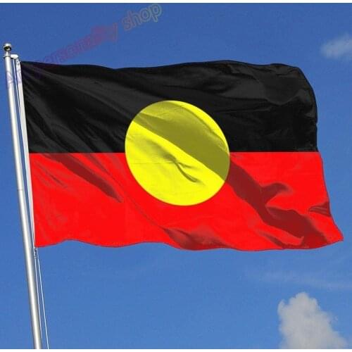 Aboriginal Flag Super Polyester Flag 3x5 Foot Banner with Grommets