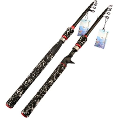 Telescopic Rod Spinning 1.8M 2.1M 2.4M 2.7M EVA Handle Bait Casting Rod Fishing Pole Drop Shipping