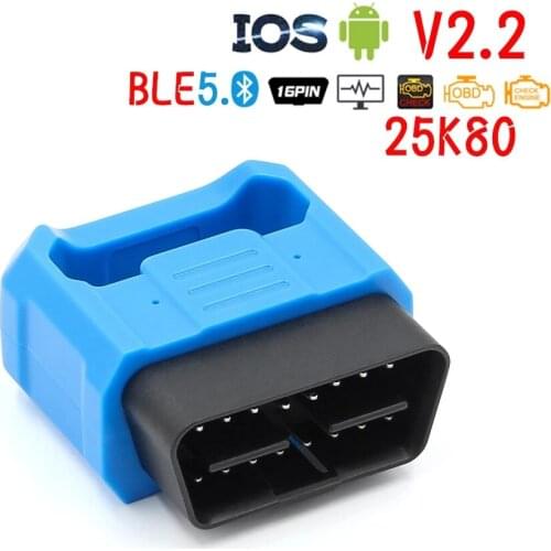 V018 ELM327 V2.2 PIC18F25K80 Bluetooth 5.0 Scanner ELM 327 For Android/IOS OBD OBD2 Car Diagnostic Tool ODB2 Auto Code Reader