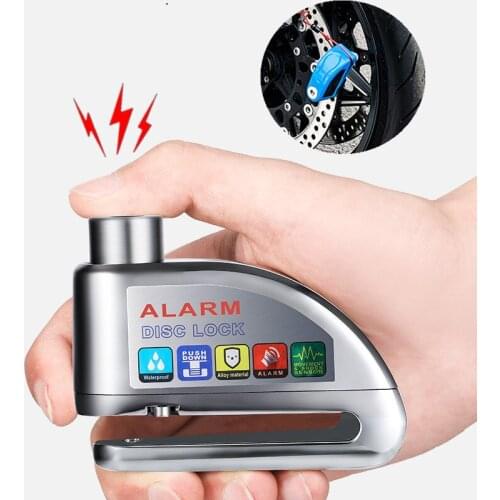Waterproof Motorcycle Scooter Disc Brake Lock 110db Motor Bike Alarm Anti-theft Wheel Disc Brake Lock Security Alarm Protection