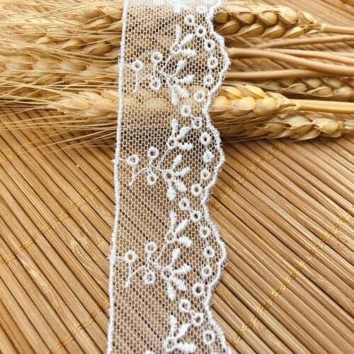 High Quality Flower Cotton Embroidered Lace Sewing Furnishing Garment Accessories DIY Handmade Craft Materials